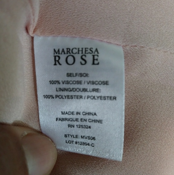 Marchesa Rose Flirty Short Skirt Dust Pink Size M - Picture 6 of 8